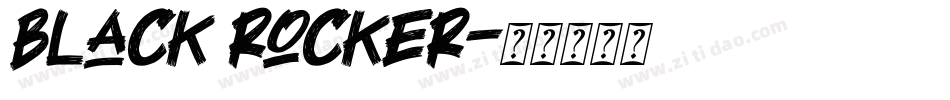 black rocker字体转换